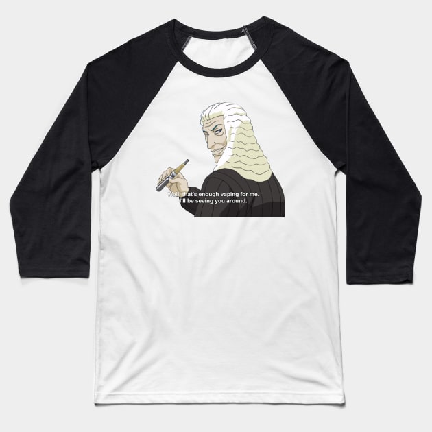 Neo Yokio Remembrancer Vaping Baseball T-Shirt by Caring is Cool